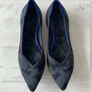 Rothy's The Point Dark Grey Camo Ballet Flats Size W8